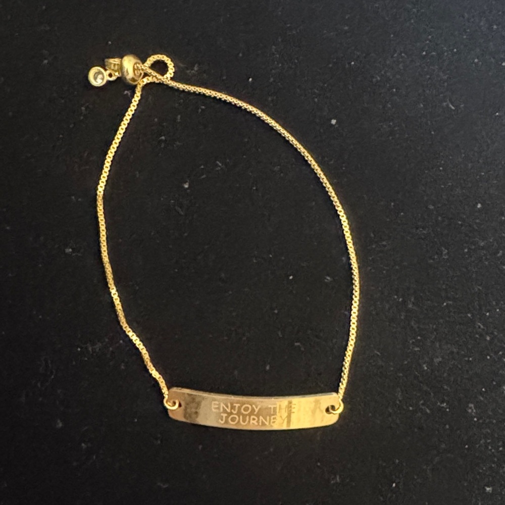 Gold 'Enjoy The Journey'  Bracelet - Women's Jewelry